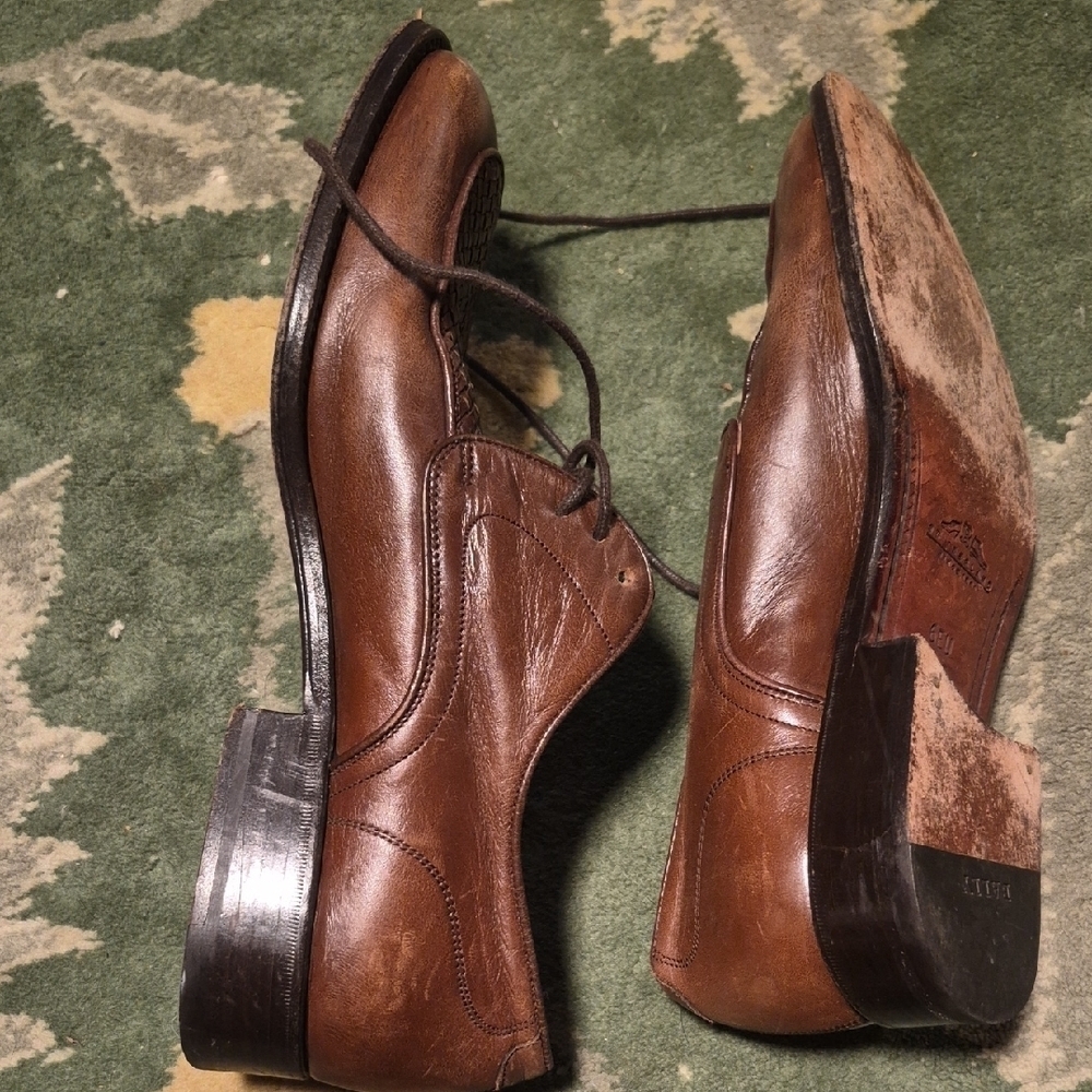 Bally Dark Brown Leather Men's Oxfords - Picture 7 of 8